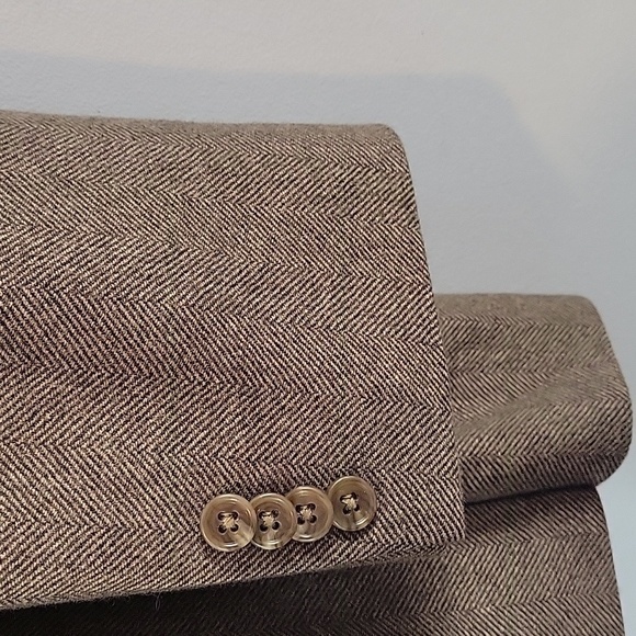 Michael Kors brown wool cashmere sport coat men's 48L - Picture 7 of 10